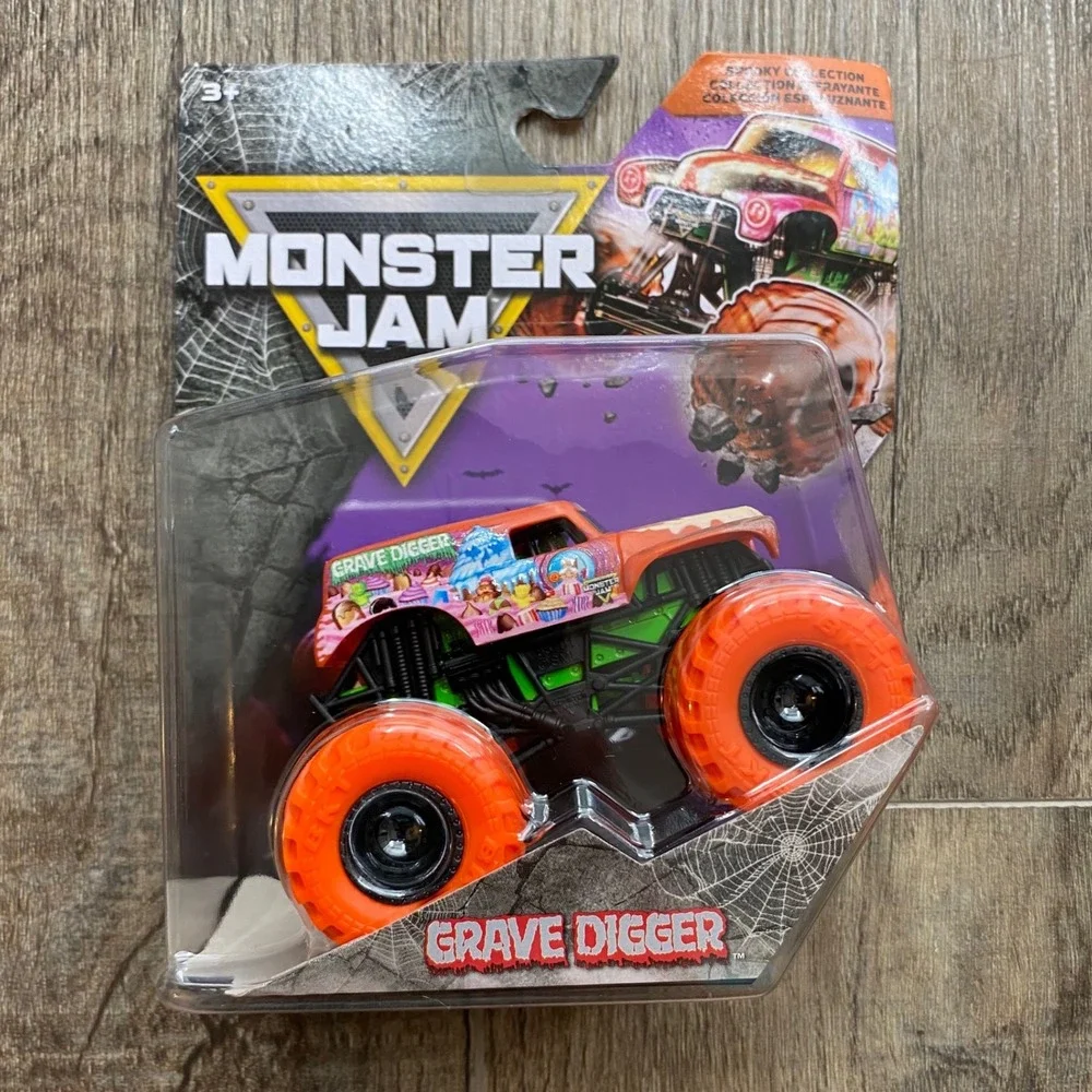 Monster Jam Grave Digger Spooky Collection 1:64 Die-Cast Truck Orange HALLOWEEN